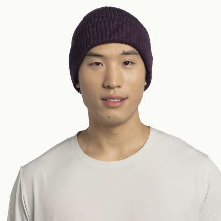 Шапка Buff Merino Active (; one size; Solid Shadow Purple)